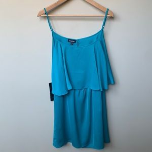 Bebe New Open Back Ruffle Dress Perfect Weekend NWT